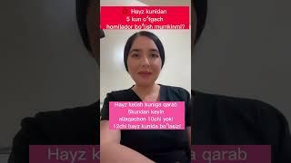 Hayz kunidan 5kun oʻtgach homilador boʻlish mumkinmi? | Dr.Dilnoza