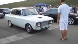 МосКвич против БМВ Драг, Moskvich VS BMW 3 Drag Racing