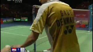 2010 All England Men Singles Quarter Finals  - Peter Gade VS Taufik Hidayat_part 8