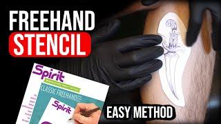 Beginner Freehand Tattoo Stencil Tutorial