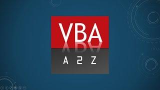 VBAA2Z - Simplified VBA Programming Tutorials