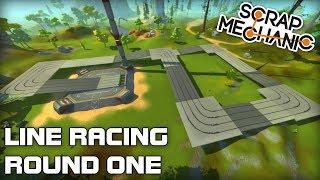 AI Line Racing Challenge First Round! (Scrap Mechanic Live Stream VOD)