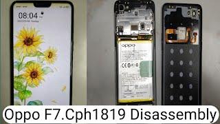 oppo F7 Disassembly.Back Part.How To Open Finger Pint Sensor