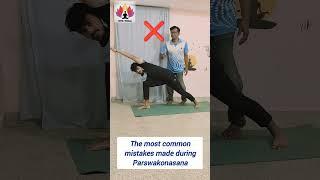 Side angle pose -The most common mistakes made during Parswakonasana