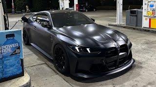 POV 900HP 2025 BMW M4 COMPETITION XDRIVE CUTTING UP AT NIGHT‼️