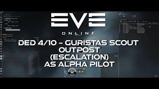 EVE Online - DED 4 /10 Gurista Scout Outpost as Alpha