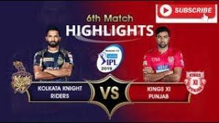 M6 KKR VS KXIP IPL 2019 FULL HIGHLIGHTS Stadium View Hd