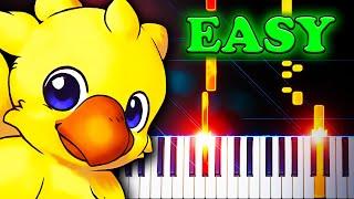 Chocobo Theme (from Final Fantasy) - EASY Piano Tutorial