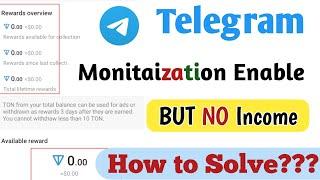 telegram channel earning problem | telegram ads | Telegram channel monetization | Telegram support