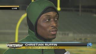 NSU DB Christian Ruffin reacts to Vick as new coach