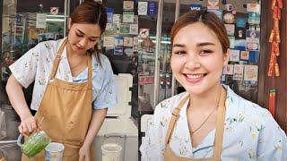 Thai Tea Recipe PloySai coffee in Bangkok - Thai Street Food