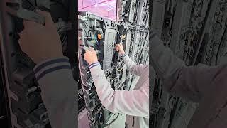 Assembling LED video wall.#leddisplay #ledscreen #eagerled