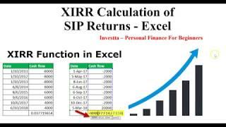 How To Calculate Mutual Funds SIP Returns on Excel Spreadsheet? | XIRR Calculation!