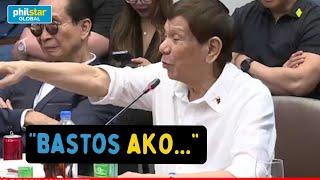 Ex-President Rodrigo Duterte tinawag na bastos at walang-hiya ang sarili