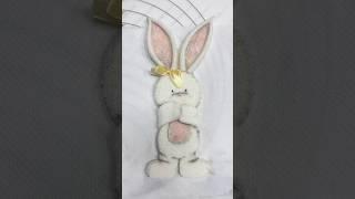 Bunny from sugar paste/ зайка из мастики