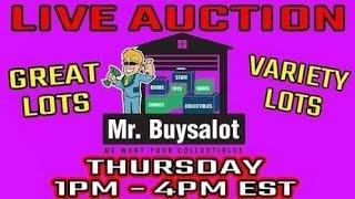 1/16 Thursday 1pm Live auction. Comics, toys, Ephemera, movie posters, jewelry