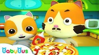 Baby Kitten's Special Pizza | Food Song | Nursery Rhymes | Kids Songs | Baby Cartoon | BabyBus