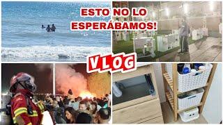 Vlog/noche de San Juan la quema de Juan y Juana/rutina de un fin de semana en la playa