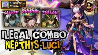 ITS NOT LEGAL! BRUTAL CLEAVE with NEPHTHYS and TALISMAN IN RTA SUMMONERS WAR