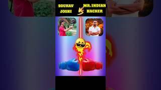 Sourav Joshi vs Mr Indian Hacker️ #shorts #viral #ytshorts #facts #comparison #viral #ytshorts ||