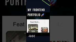 Creative Frontend Developer Portfolio  | UI/UX Projects & Responsive Designs"