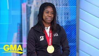 Olympian Erin Jackson talks about her big win in Beijing | GMA