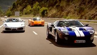 Pagani Zonda vs Ford GT vs Ferrari F430 Spider | Top Gear Classic