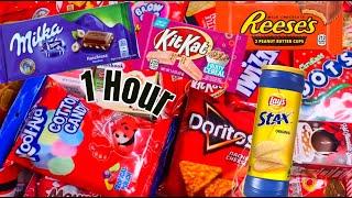 Extreme Candy and Snacks Opening (1 hour) Lots of Candies, New 101 Candies Opening, Satisfying ASMR