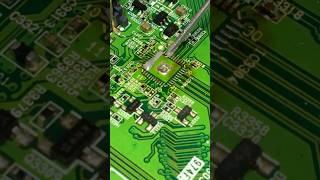IC Replacement on TV Motherboard!  #shortsfeed #shortvideo #repair