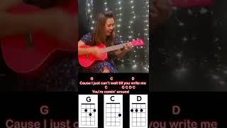 WALKING on SUNSHINE | Uke version| How to play| Uke Chords #shorts