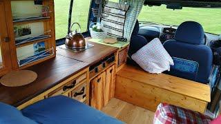 Beautiful 2002 Fiat Doblo Micro camper van natural wood conversion!