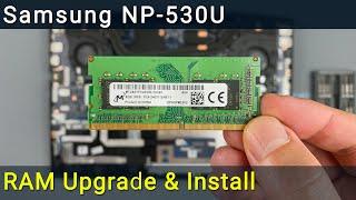 Samsung NP-530U3C RAM Upgrade and Installation Guide