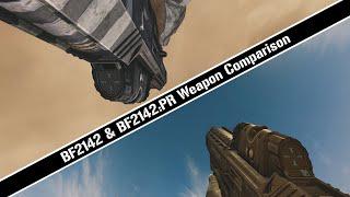 BF2142 & BF2142: Project Remaster Weapon Comparison (60 FPS)