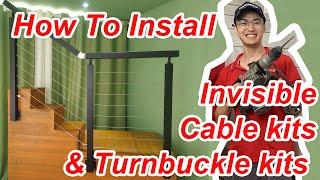 How to Install Cable Railing and Tensioning Cable kits ?