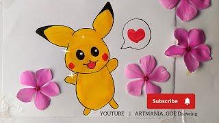 How To Draw Pikachu | Easy Drawing | Step By Step Tutorial For Beginners | @ARTMANIA_GOEDrawing