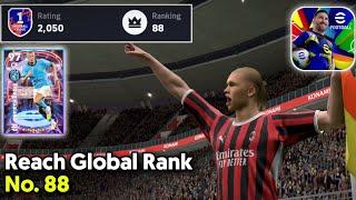 Reach Global Rank No 88!!  Use Best Quick Counter Formation In eFootball 2025 Mobile 