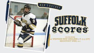 Suffolk Scores: Men's Hockey at Western New England, Dec. 2, 2023