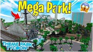 The Most REALISTIC Theme Park Tycoon 2 Mega Park!