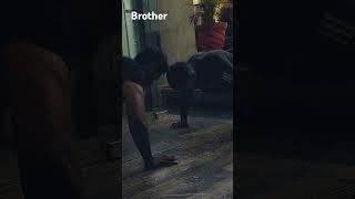 ... #brother #gym #pushup #workout @Cricketclub.s07