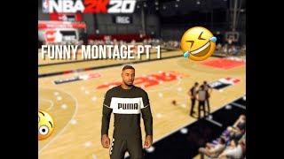 NBA 2K20 Funny Montage Pt 1 W/ SkysWRLD | My Slashing Playmaker Is The Best In The Game!!!