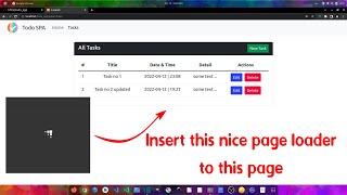 How to add a nice page loader - Laravel 9 & Vue JS 3 - HTML, CSS & JavaScript - Ubuntu 20.04 LTS