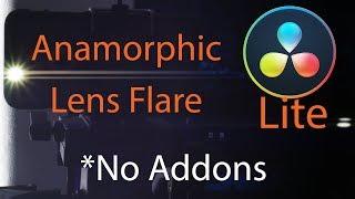 Anamorphic Lens Flare Tutorial Davinci Resolve Free