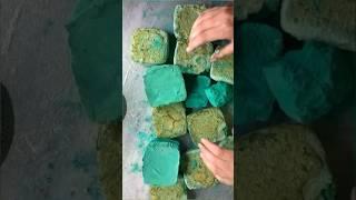Soft green iron oxide block @OxideFabricDollAsmr #anxietyrelief #oddlysatisfying #asmr