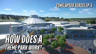 How does a Theme Park work? - Timelapsed Series EP. 5 - Disneyland in Planet Coaster