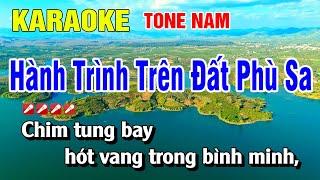 Karaoke Hành Trình Trên Đất Phù Sa Tone Nam Nhạc Sống Dễ Hát | Nguyễn Linh