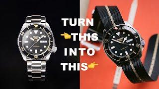 Turn Seiko 5 SRPD 57 into BB58 (Watch MOD)