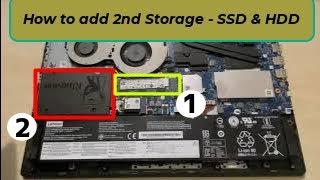 How to add 2nd Storage(SSD) to Lenovo Ideapad