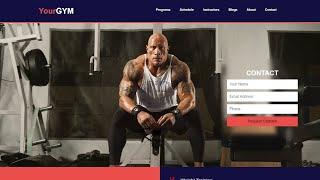 How to Create GYM Website using HTML and CSS | Complete Fitness Website in HTML CSS