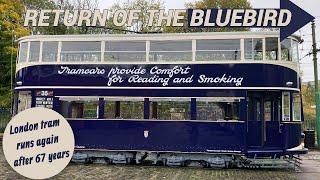 Return of the Bluebird. A 1930s London tram runs for the first time since 1957!