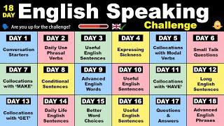 The 18-Day English Speaking Challenge!